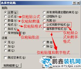 选择性粘贴